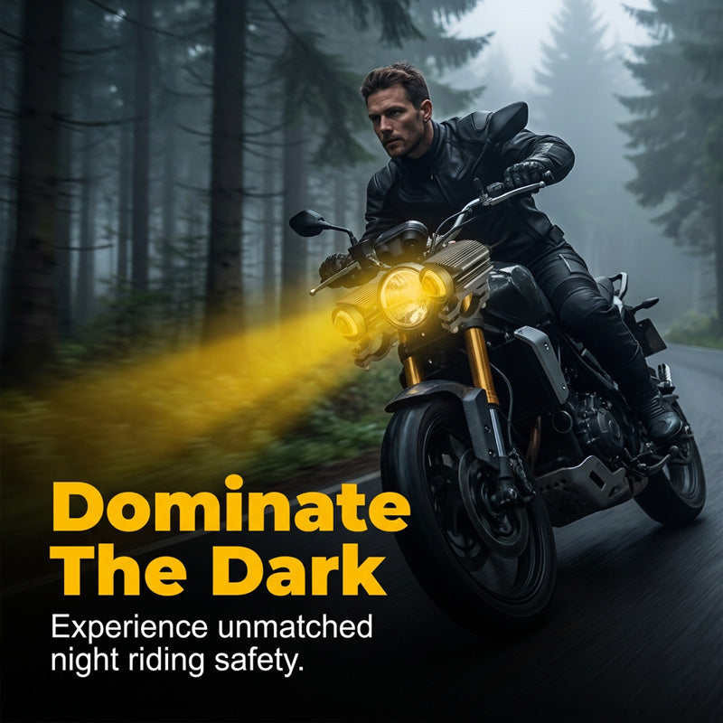 Univerzálny LED svetlomet pre motocykel
