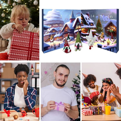 【🎄 Zábava pre celú rodinu】2025 Adventný kalendár s vianočnými škriatkami