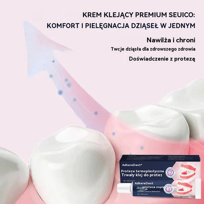 👨🏻‍⚕️Lepidlo na zubné protézy AdhereDent® – stabilita a prirodzené pohodlie pri nosení