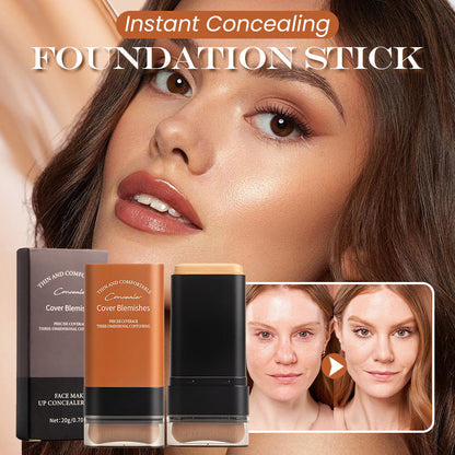(🔥Kúpte jeden, druhý dostanete zadarmo🔥)✨2025 Neviditeľný tekutý make-up v kontakte so vstavaným štetcom, dostupný vo viacerých farbách