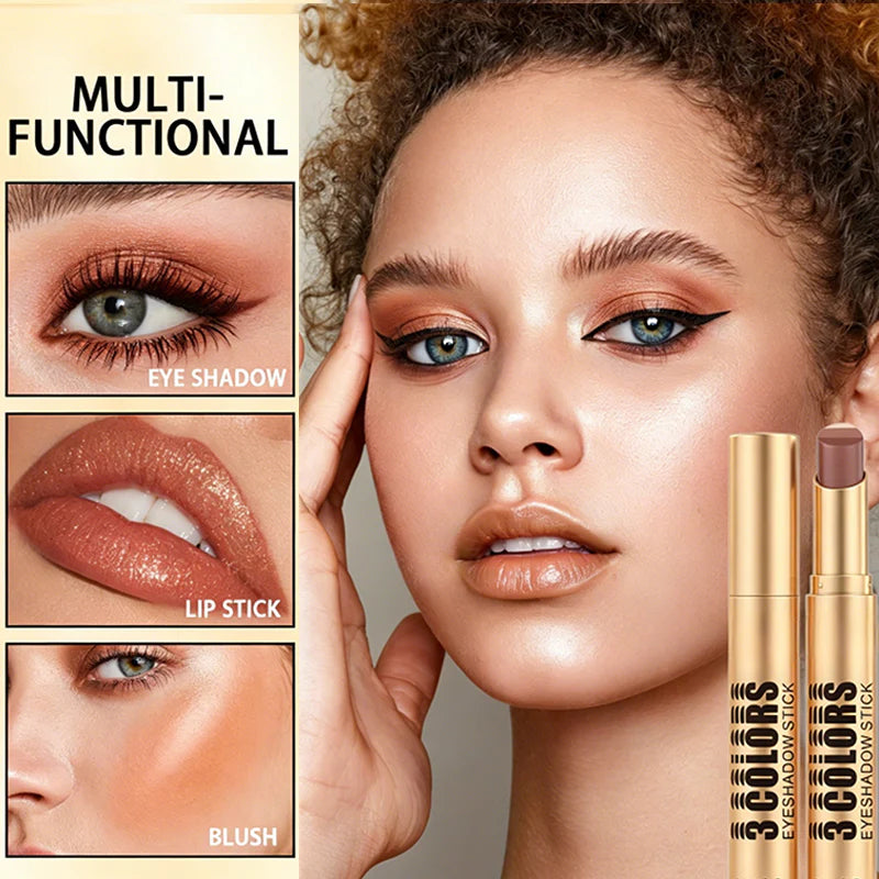 💄1+1 zadarmo 💥 3 v 1 očný tieň v tyčinke s farebným prechodom – nanáša sa jedným ťahom, je vodovzdorný a má zakrivenú špičku ✨