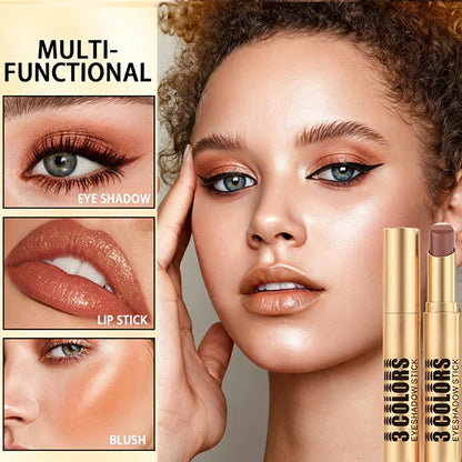 💄1+1 zadarmo 💥 3 v 1 očný tieň v tyčinke s farebným prechodom – nanáša sa jedným ťahom, je vodovzdorný a má zakrivenú špičku ✨