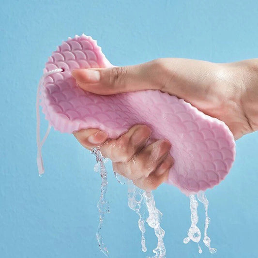 【🎁 Čím viac nakúpite, tým viac zliav získate】Super mäkká exfoliačná špongia do kúpeľa