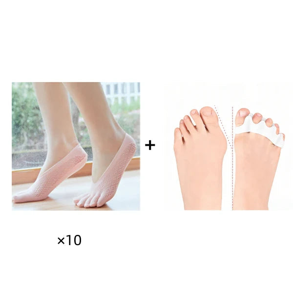 🧦✨ Unisex neviditeľné korekčné ponožky s 5 prstami – maximálne pohodlie!