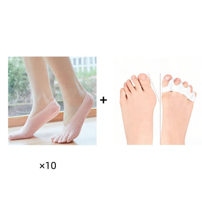🧦✨ Unisex neviditeľné korekčné ponožky s 5 prstami – maximálne pohodlie!