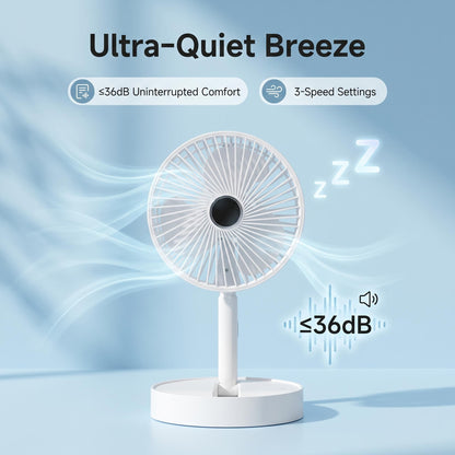 🌬️ Skladací ventilátor do zásuvky – chladivý vietor kdekoľvek! ❄️