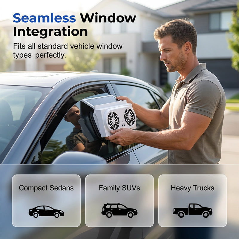 Solárny ventilátor do auta, ktorý ochladí vaše auto