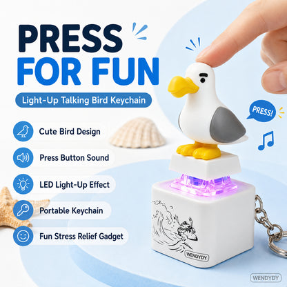 🦜 Mine Little Bird – Hlasom ovládaný svietiaci prívesok 💡