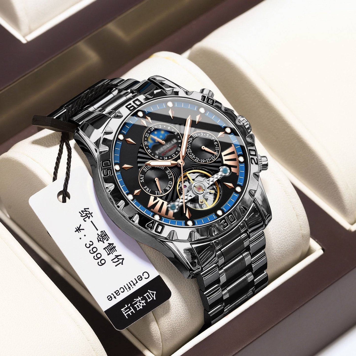 【⏰50% zľava po obmedzenú dobu】⌚Úplne nové švajčiarske vodotesné automatické mechanické hodinky