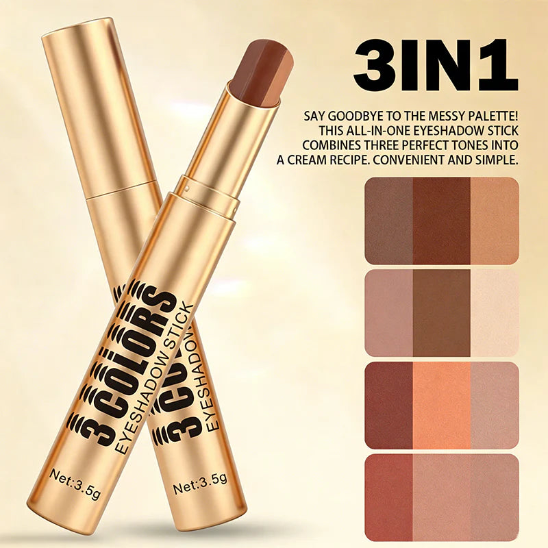 💄1+1 zadarmo 💥 3 v 1 očný tieň v tyčinke s farebným prechodom – nanáša sa jedným ťahom, je vodovzdorný a má zakrivenú špičku ✨