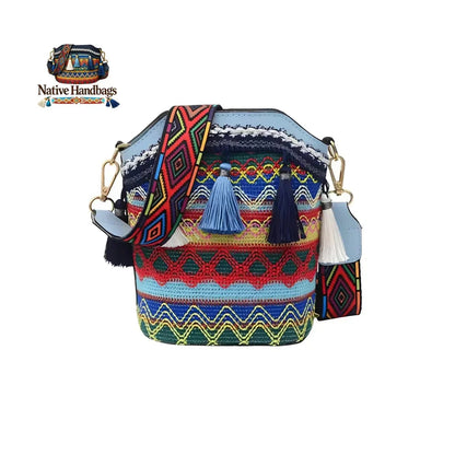 Ručne vyrábané kabelky v štýle amerických domorodcov