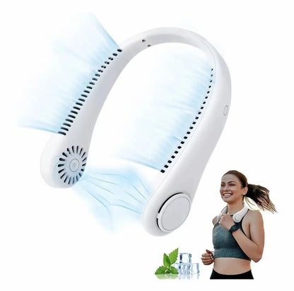 🌬️ Konečne chladivo aj v horúčavách – ventilátor na krk bez lopatiek! ✨