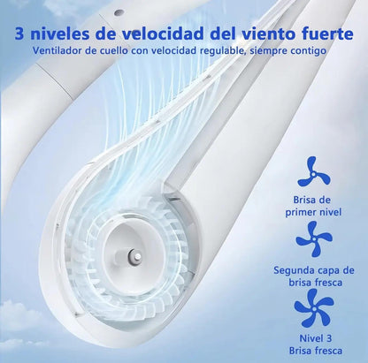 🌬️ Konečne chladivo aj v horúčavách – ventilátor na krk bez lopatiek! ✨
