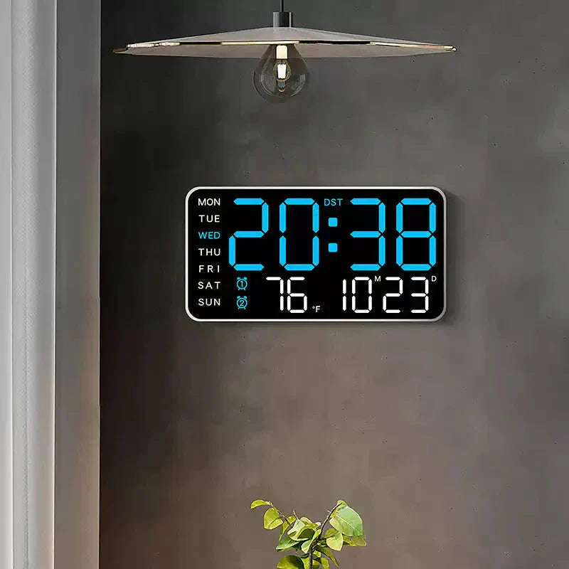 🕒 Veľké LED hodiny všetko v jednom – prehľadne doma teraz! 😍