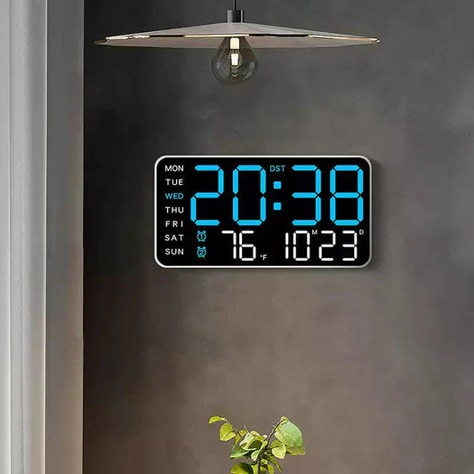 🕒 Veľké LED hodiny všetko v jednom – prehľadne doma teraz! 😍
