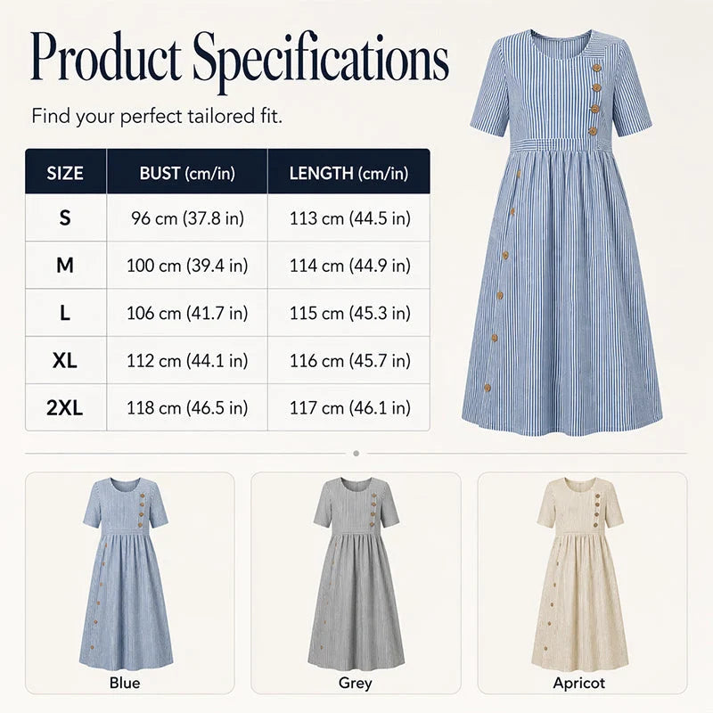 👗 Dámske pruhované šaty vo voľnom strihu – pohodlie a štýl! ✨