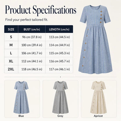 👗 Dámske pruhované šaty vo voľnom strihu – pohodlie a štýl! ✨