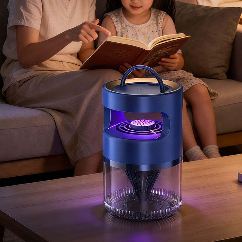 🦟✨ Tichý LED lapač komárov s nočným svetlom – bezpečný a účinný!