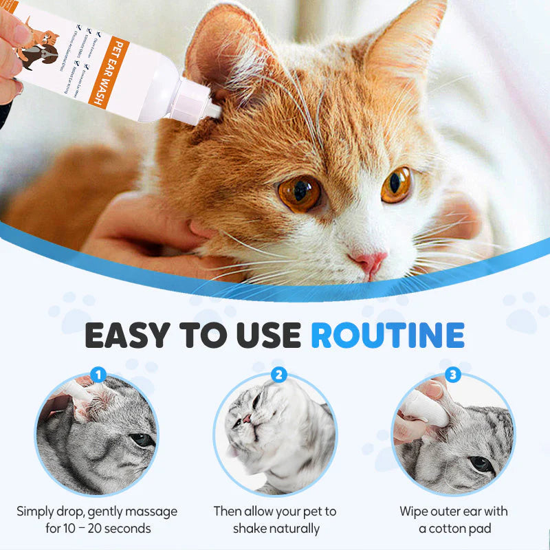 🐱🐶Čistič uší pre zvieratá – Obmedzuje rozmnožovanie baktérií