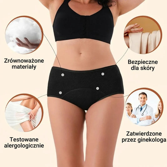 👙2026 Vysoko kvalitná hygienická bielizeň s vysokým pásom, ktorá účinne zabraňuje bočnému úniku
