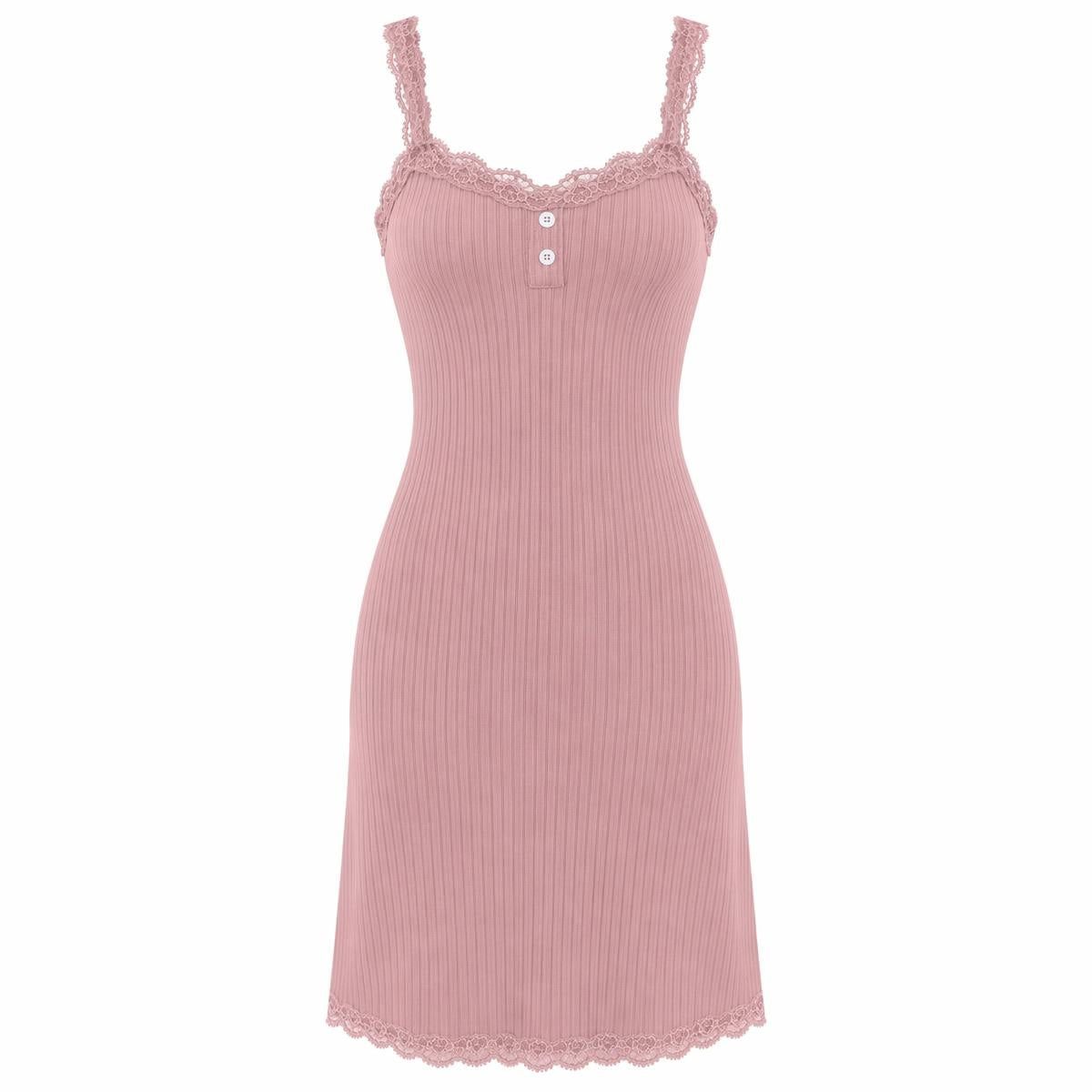 👗 Nočná košeľa bez ramienok s čipkou – pohodlie a elegancia! ✨