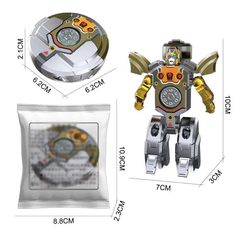 🤖 Transformovateľný prstový spinner – 2 hry v 1, zmierni stres a rozbav sa!
