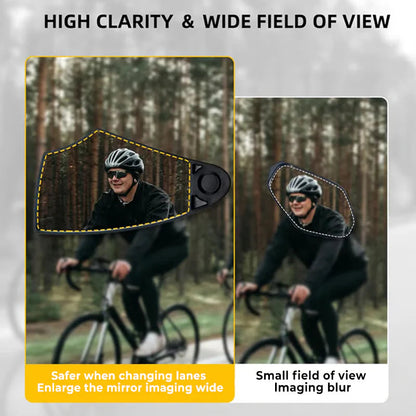 【🚲Váš spoľahlivý partner na vašej cyklistickej ceste!】360° nastaviteľné zrkadlo na riadidlá bicykla
