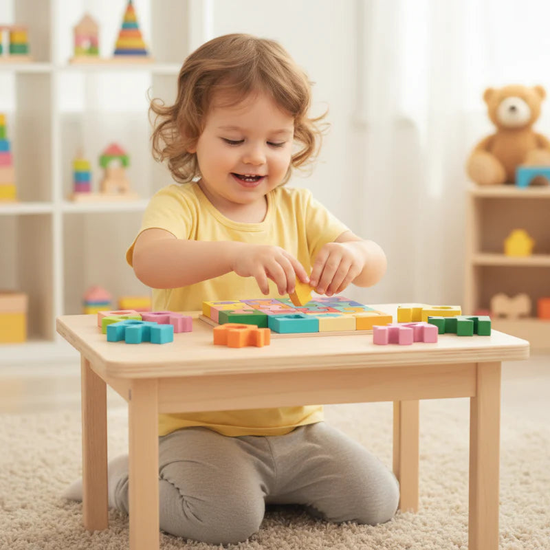 👶 Drevené Puzzle Pre Batoľatá – Vzdělání S Záľubou, Rozvoj S Zabavou! 🧠