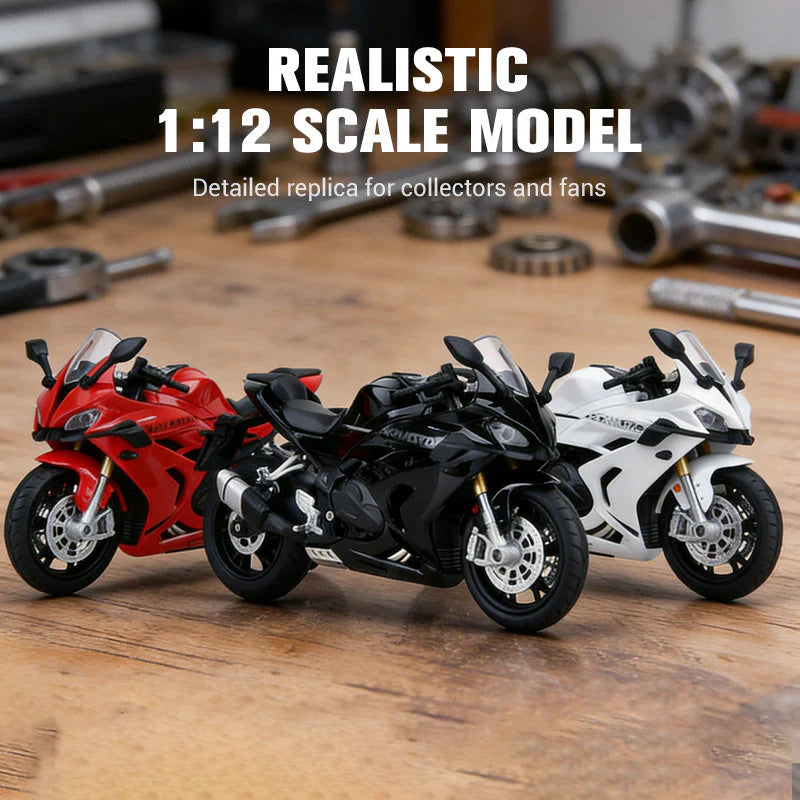 🌟 Model Motocykla 1:12 – Interaktívny Svietla + Zvuky! 🏍️