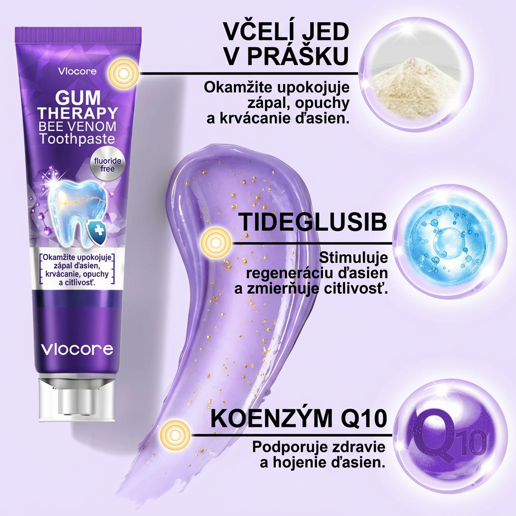 🌟Zubná pasta Rolimey® VioCore s včelím jedom