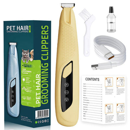 🐾 Presný zastrihávač labiek pre maznáčky– LED svetlo + Bezpečná keramická čepeľ! 🐶