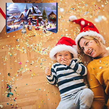 【🎄 Zábava pre celú rodinu】2025 Adventný kalendár s vianočnými škriatkami