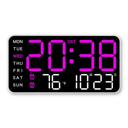 🕒 Veľké LED hodiny všetko v jednom – prehľadne doma teraz! 😍