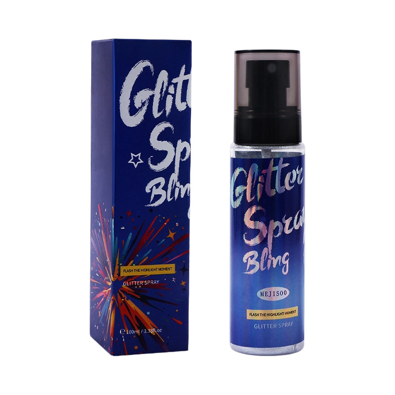 Spray pre dlhotrvajúci lesk, vhodný pre pokožku a vlasy