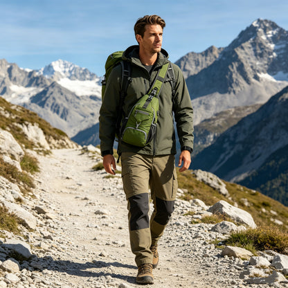 🧳✨ Pánska outdoorová crossbody taška – odolná, priestranná a pohodlná
