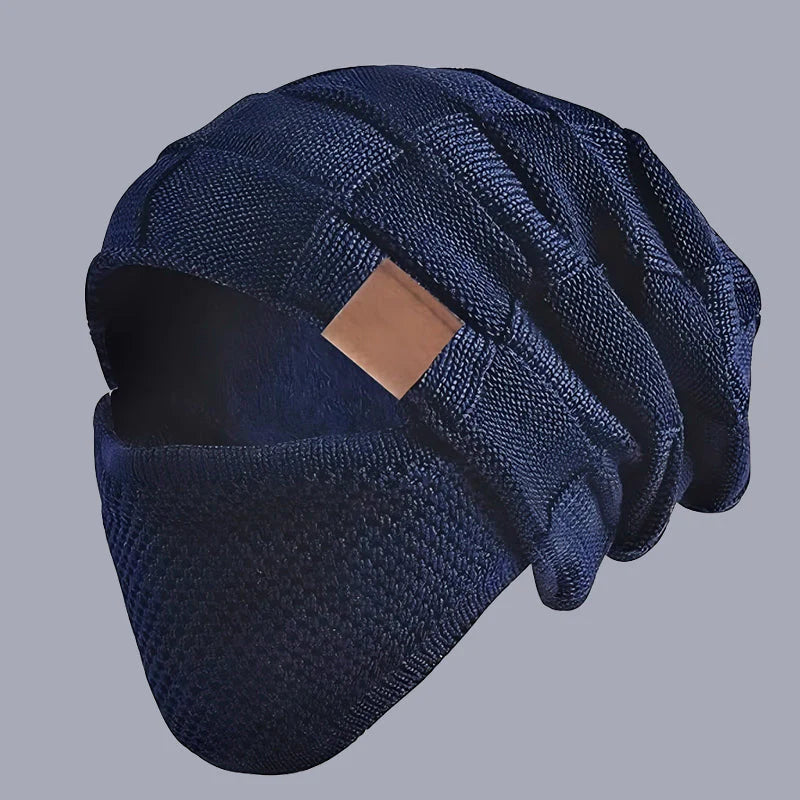 Teplá unisex zimná čiapka s ochranným štítom na tvár