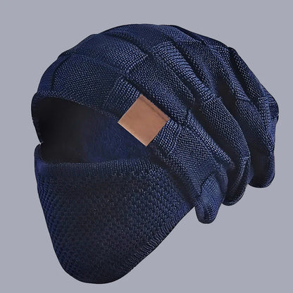 Teplá unisex zimná čiapka s ochranným štítom na tvár