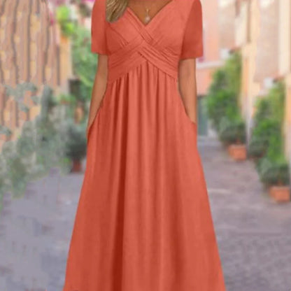 👗 Dlhé šaty s výstrihom do V – štýl a pohodlie! ✨