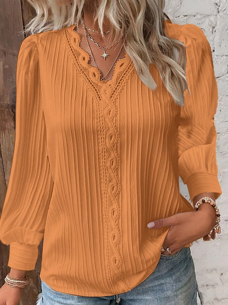 💃 Elegantna Ženska Čipkasta Srajca – Moda In Udobje V Eni! 🌸