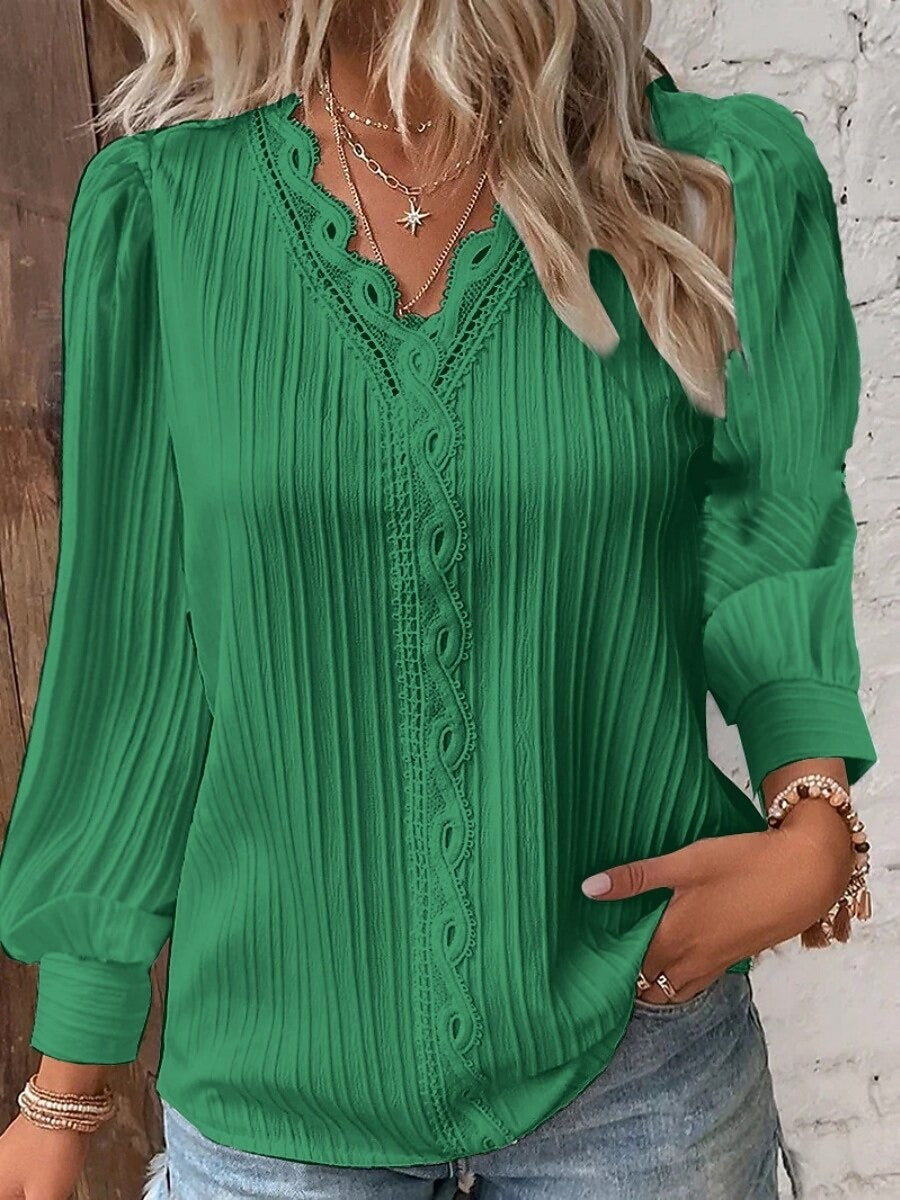 💃 Elegantna Ženska Čipkasta Srajca – Moda In Udobje V Eni! 🌸