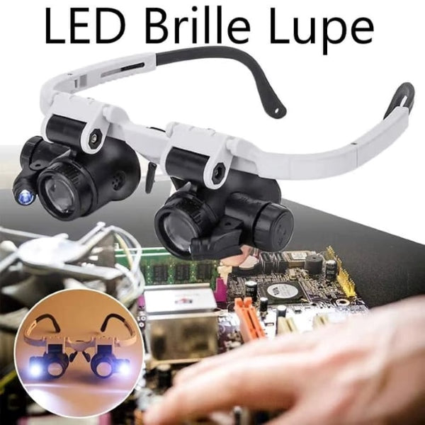 🔍 LED lupové okuliare – jasný pohľad na detaily! ✨