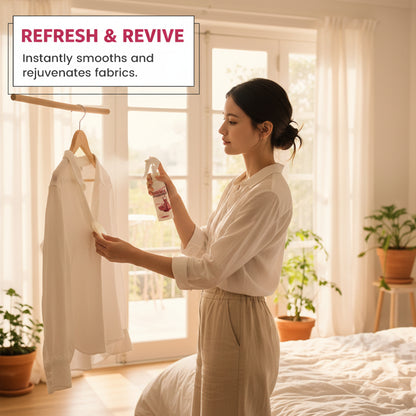 👕✨ Sprej proti vráskam a statickej elektrine – vyhladené oblečenie ihneď