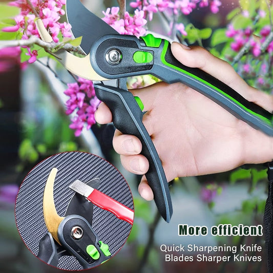 🌿 Prenosný brúsik na záhradné nožnice – rýchly a jednoduchý na nože a nožnice, ideálny na použitie vonku 🔪✂️