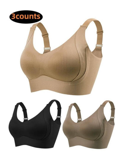🔥👙Spevnite ovisnuté prsia bez kostíc – bezšvová push-up podprsenka. Na dobierku!