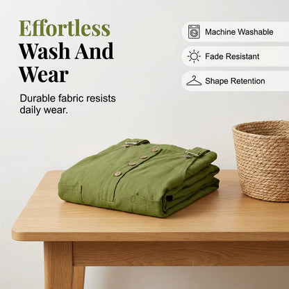 💫Loose-fitting women's overalls with front buttons – relaxed fit, unique style