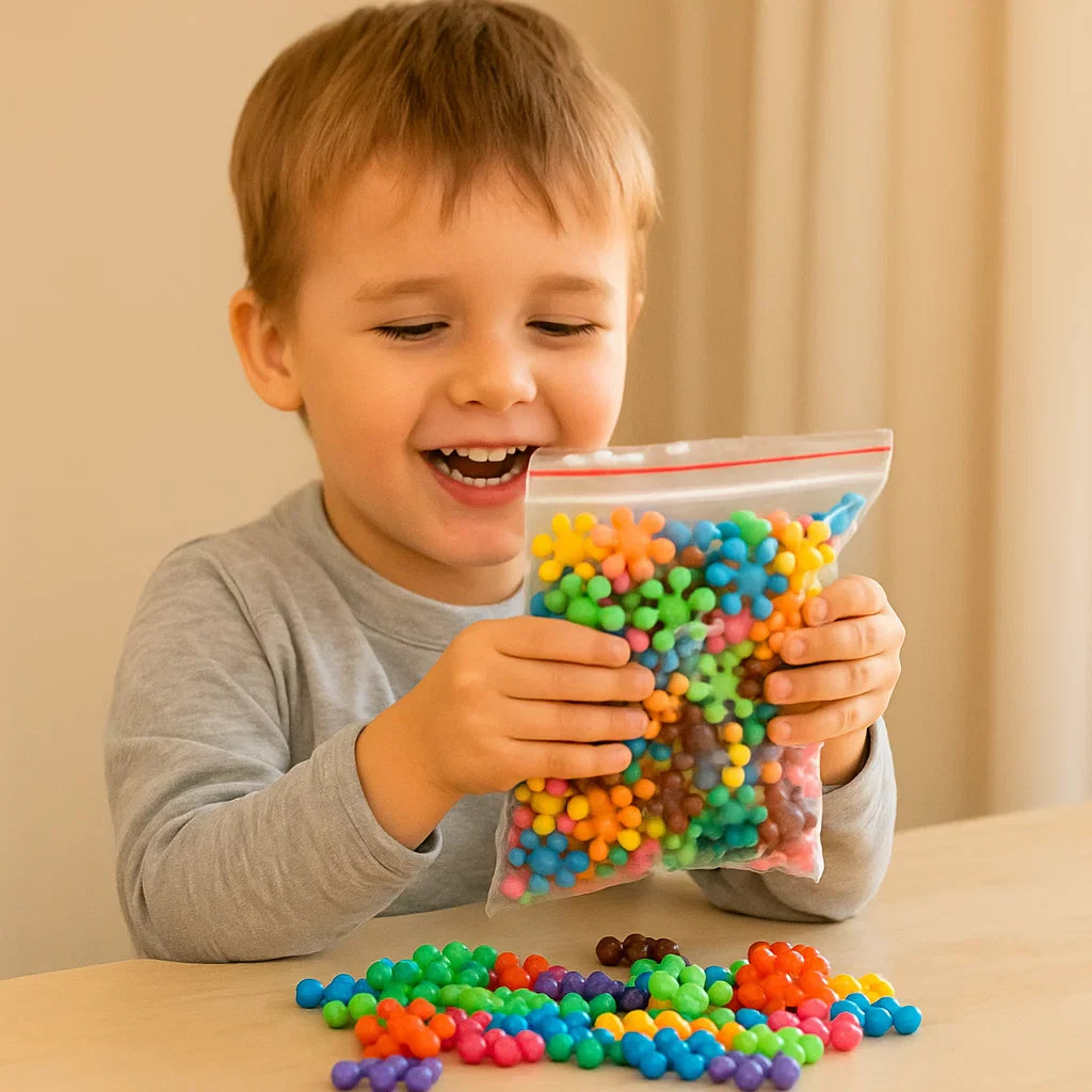 ❄️ 3D Stavebný Blok Snehovej Vločky – Kreativita + Vzdelávanie + Motorické Zručnosti! ✨
