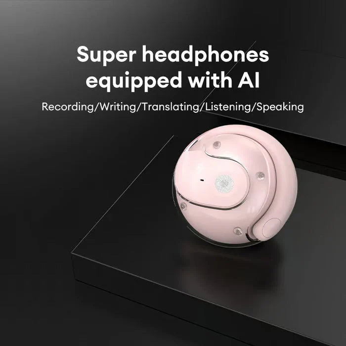 【🔋 Malý a prenosný, rýchly a presný preklad 75 jazykov v reálnom čase】Bezdrôtové slúchadlá OWS Bluetooth 5.4 s AI prekladom (vhodné pre iOS a Android)