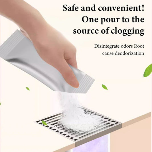 🌟 Viacúčelový prášok na odtoky – uvoľňuje, dezodoruje a chráni vaše potrubia! 🧼