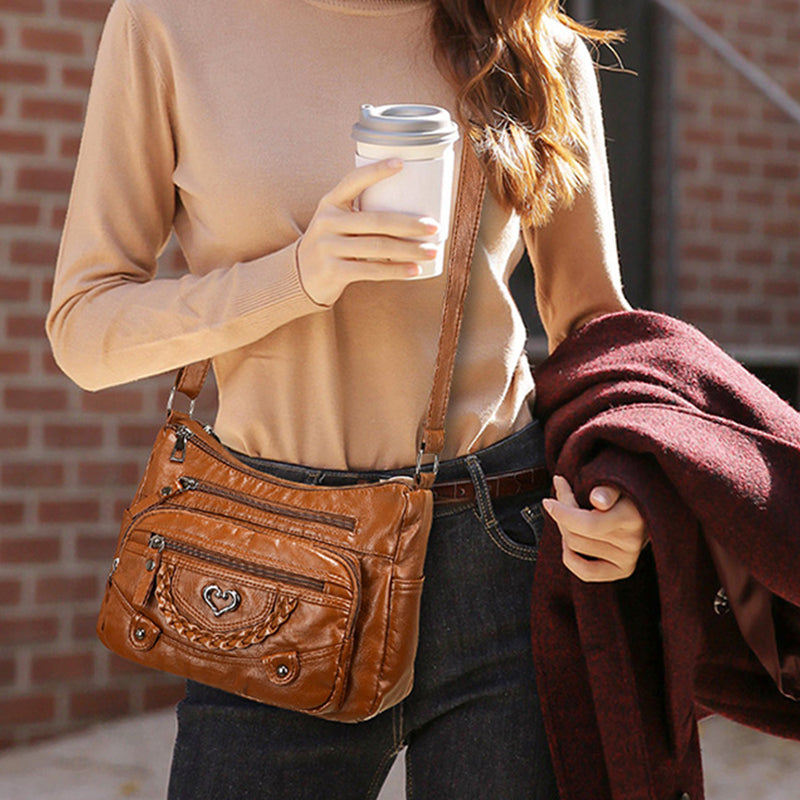 👜✨ Dámska crossbody taška s viacerými vreckami – štýl a poriadok v jednom!