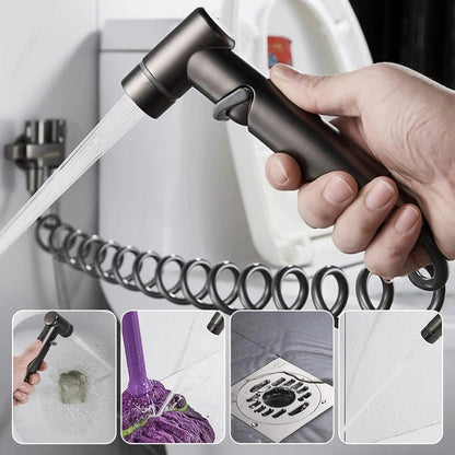 🚿 Dvojfunkčný ventil + bidetový sprchový set – vysoký tlak, mosadz a praktické čistenie